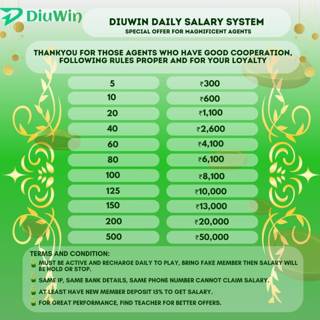 DiuWin Daily Salary